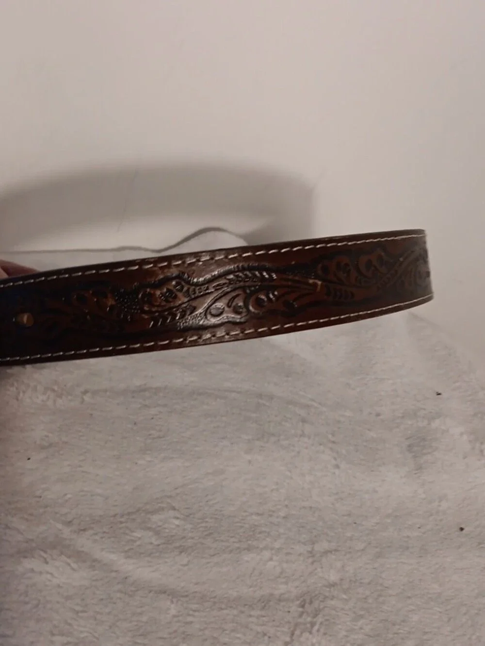 Nocona Brown Kids Leather Belt with Two-Tone Rodeo Buckle
